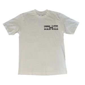 Beyonce CCT Official Tour Tee M White Cowboy Carter Tour 2025 Merch NEW